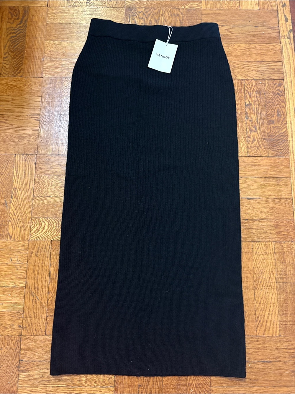 Maxi Black Wool Skirt